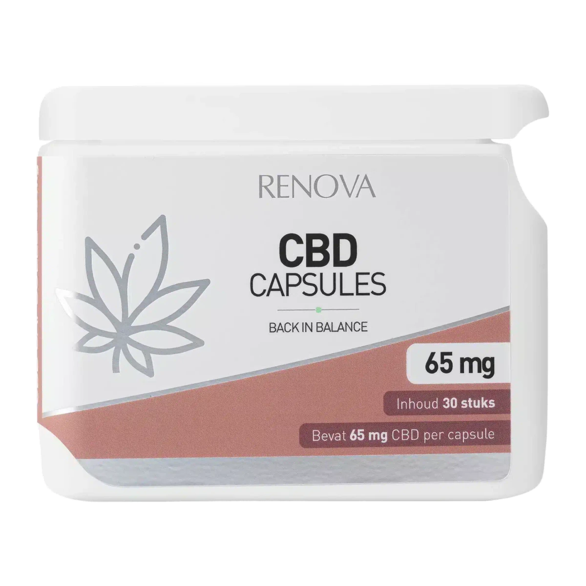 Verpakking van Renova 40% CBD-softgels