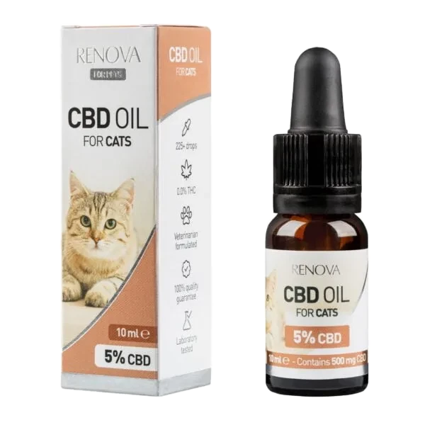 Flesje Renova CBD-olie voor katten