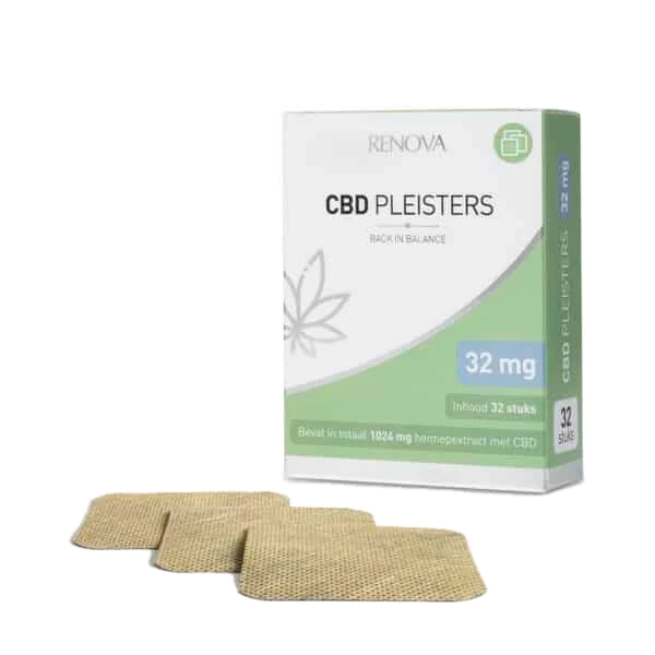 Verpakking Renova CBD-pleisters 32 mg